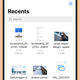 A photo of the iOS files app